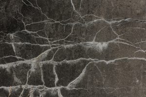 Detailed close-up of a cracked concrete wall texture, perfect for backgrounds and design elements.